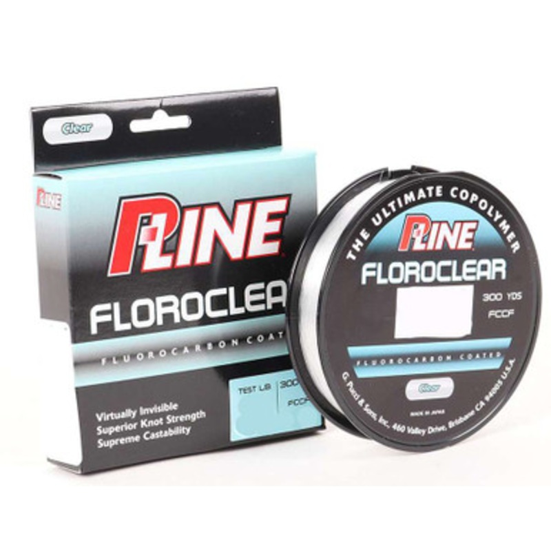 P-Line Floroclear Fluorocarbon Coated Mono Line – 30lb – 260yds
