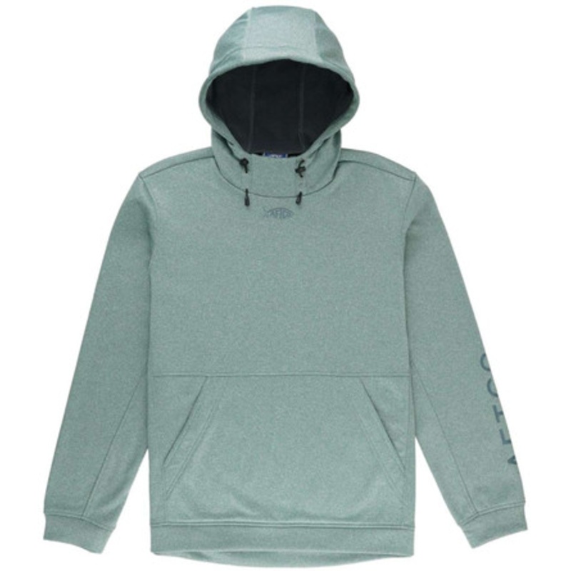 Aftco Shadow Fleece Sweatshirt – Jade Dust Heather – Medium