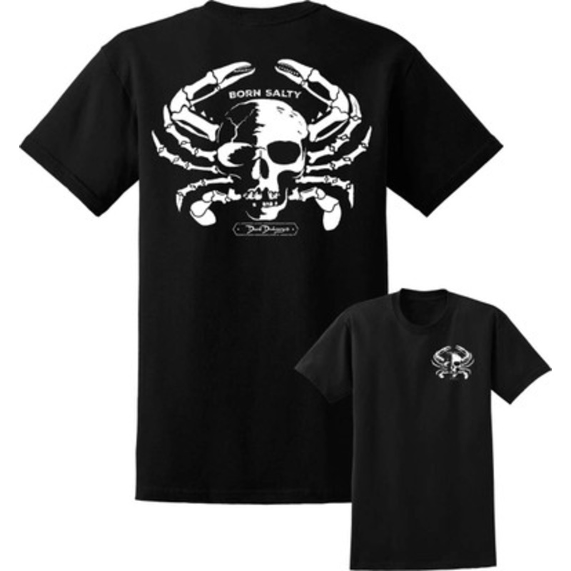 David Dunleavy Born Salty Skull Crab T-Shirt – Black – XX-Large