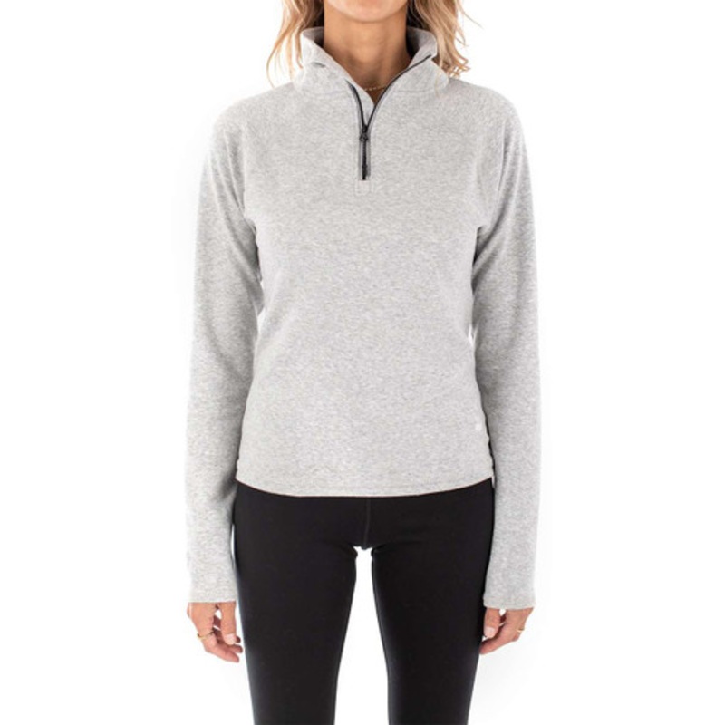 Jetty Women’s Cranford Quarter Zip – Grey – Large
