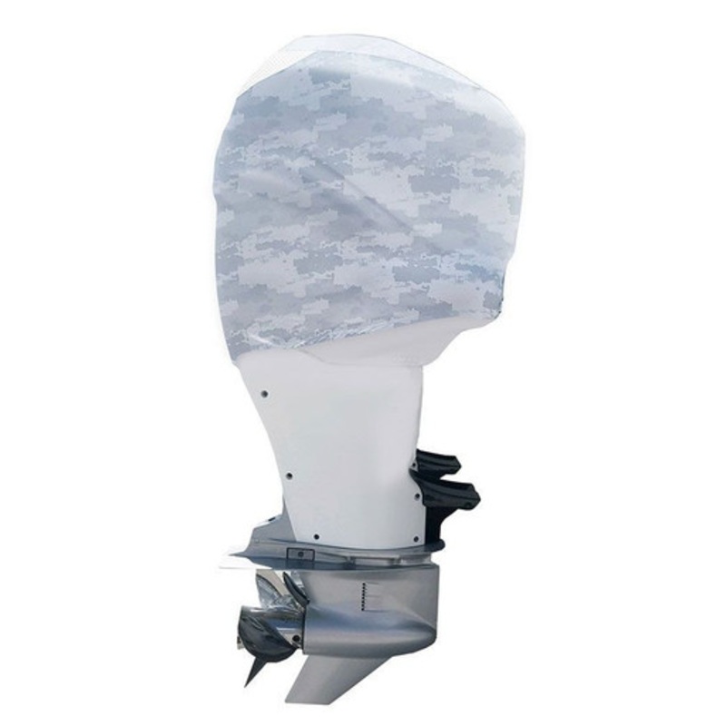 Outer Envy Outboard Motor Cover – Grey Camo – Mercury Verado