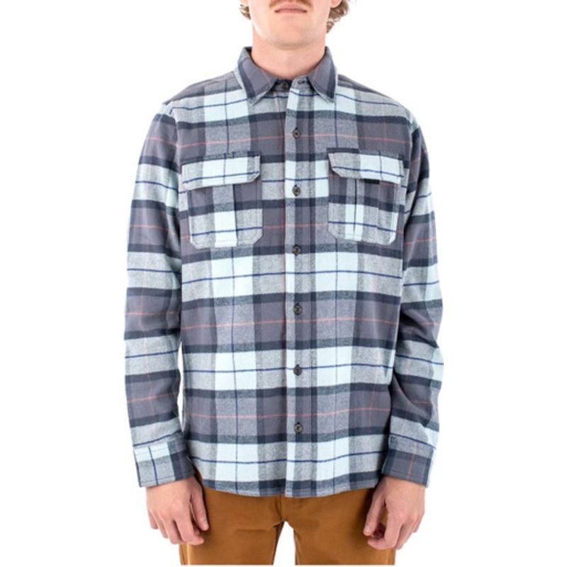Jetty Arbor Flannel – Light Blue – X-Large