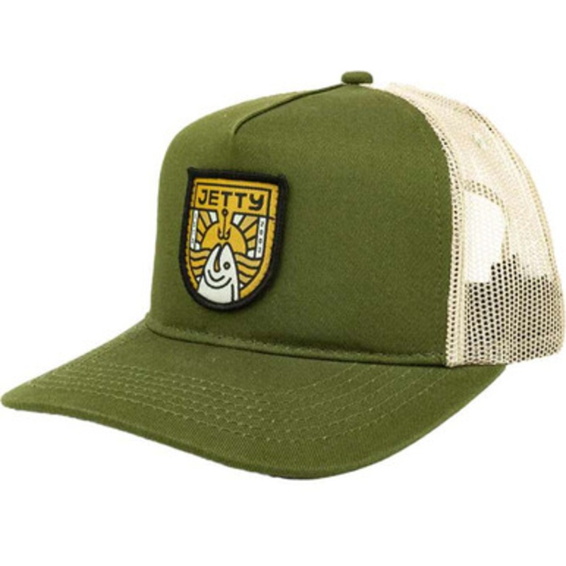 Jetty Bait Trucker Hat – Olive