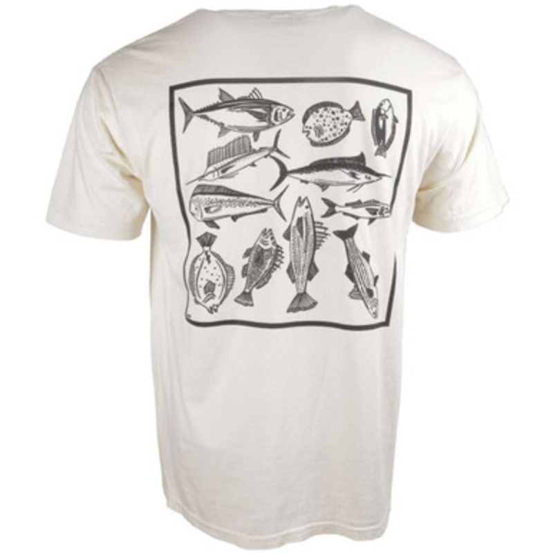 TackleDirect Fish Box T-Shirt – Ivory – XX-Large