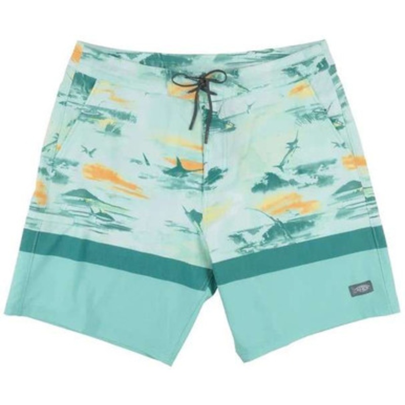 Aftco Cocoboardie Recycled Fishing Boardshorts – Ocean Wave – 38