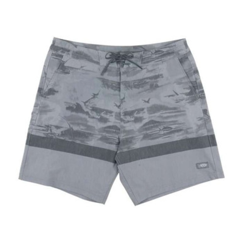 Aftco Cocoboardie Recycled Fishing Boardshorts – Steel – 30