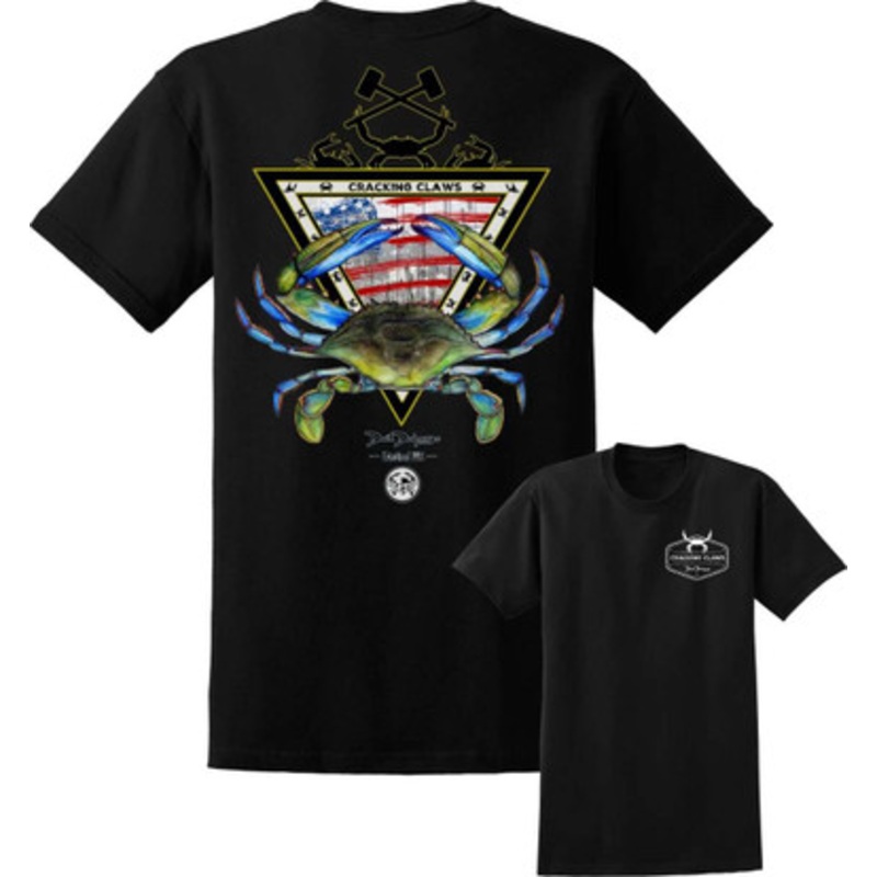David Dunleavy American Blue Crab T-Shirt – Black – Large
