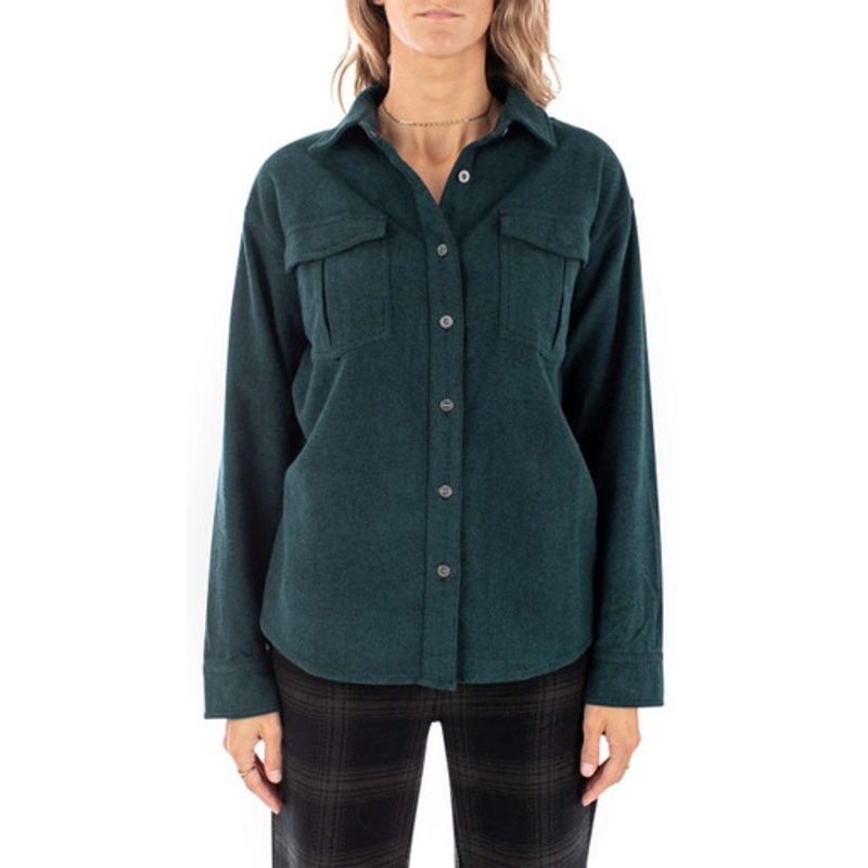 Jetty Women’s Anchor Flannel – Tidal – X-Large