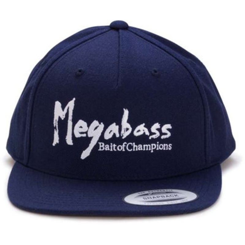 Megabass Brush Snapback Hat – Navy/White