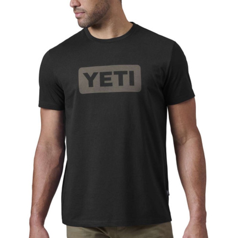 Yeti Premium Logo Badge S/S T-Shirts – Black/Gray – Small