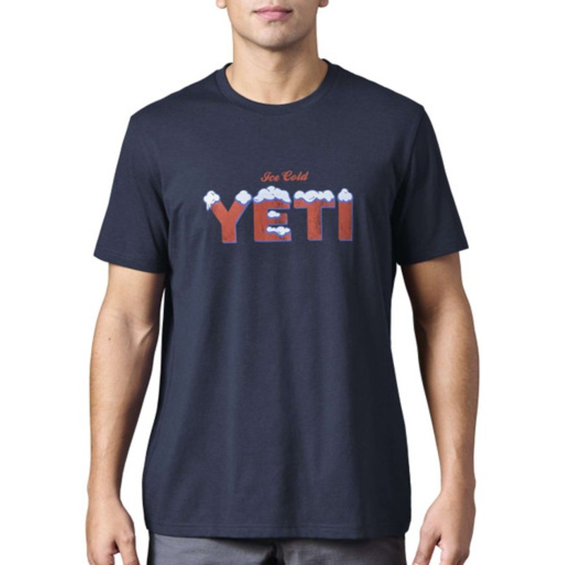 Yeti Cool Ice Short Sleeve T-Shirt – Navy – X-Large