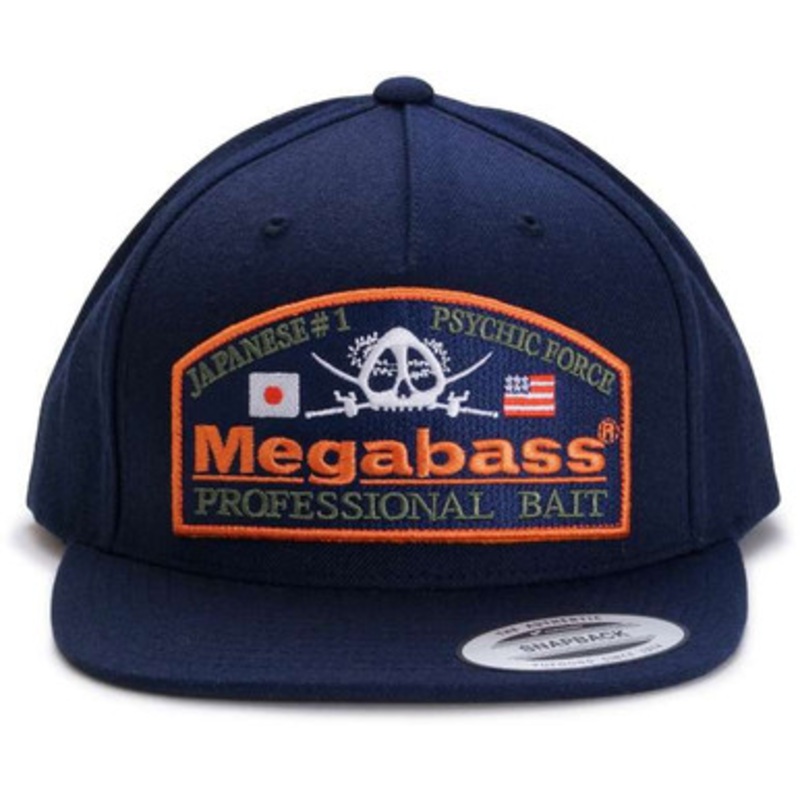 Megabass Psychic Snapback Hat – Navy/Navy