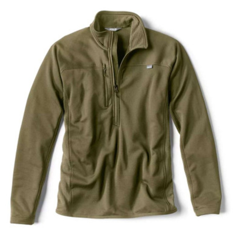 Orvis Men’s PRO Fleece Half-Zip Pullover – Tarragon – Large