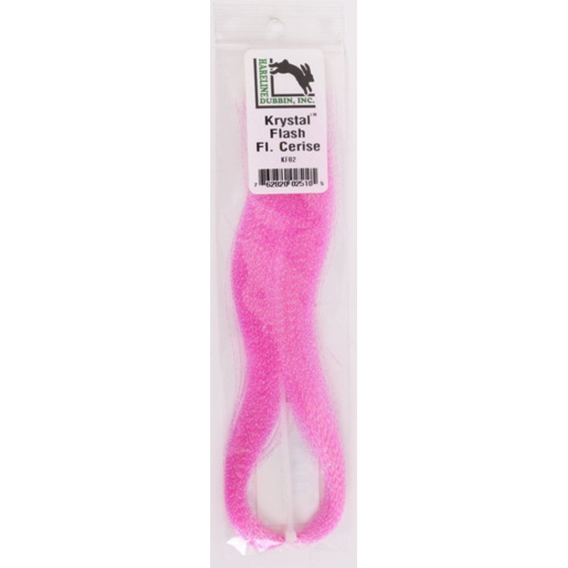 Hareline Dubbin Krystal Flash – Pink
