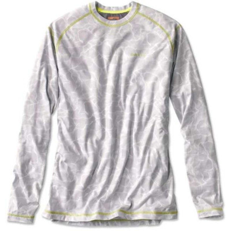 Orvis Dri-Release Long Sleeve Crew Shirt – Water Vapor Gray – Medium