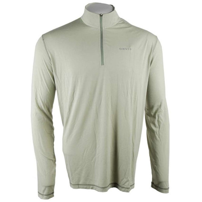 Orvis Men’s Outsmart Tech Zipneck – Light Sage – Large
