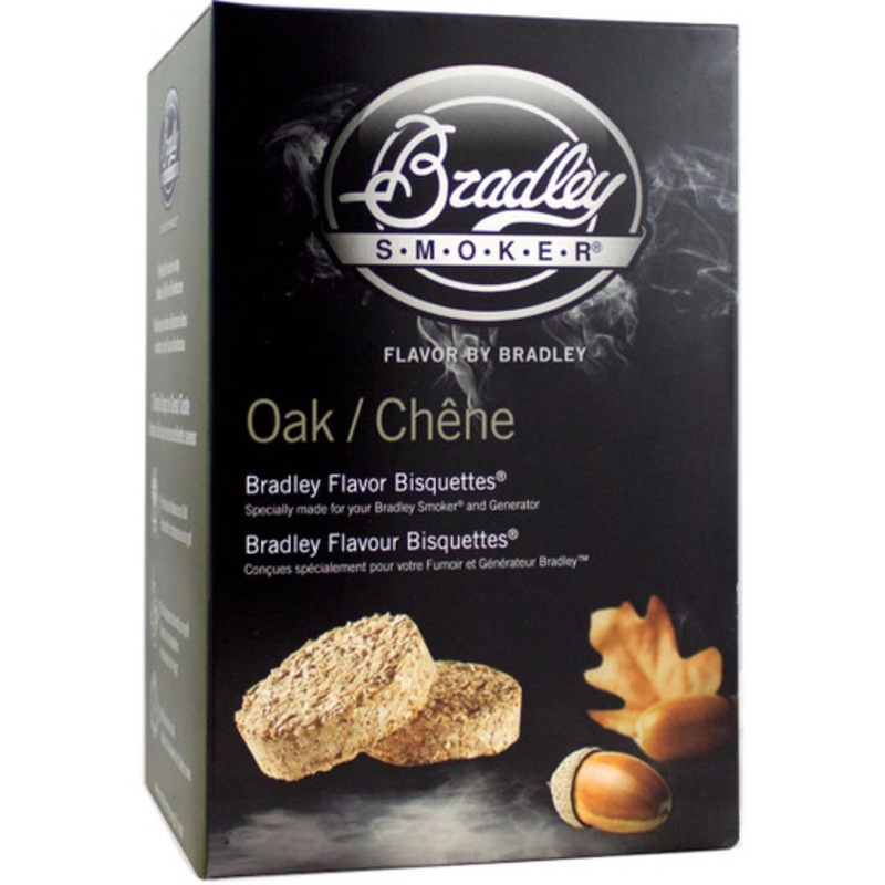 Bradley Smokers Flavored Smoking Bisquettes – Oak – 24 Pack