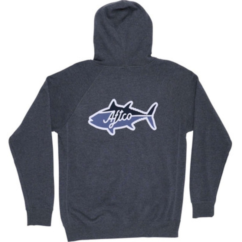 Aftco Hot Tuna Full Zip Hoodie – Midnight Heather – Large