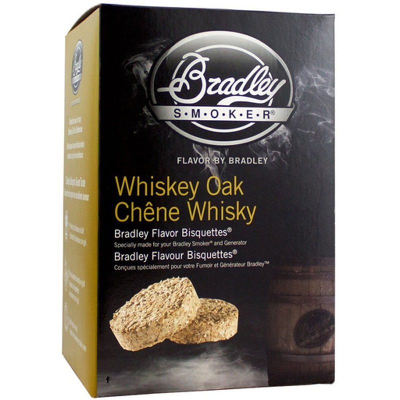 Bradley Smokers Flavored Smoking Bisquettes – Whiskey Oak – 24 Pack
