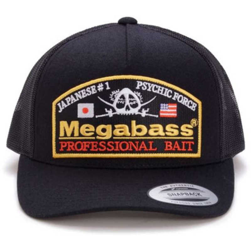 Megabass Psychic Trucker Hat – Black/Black