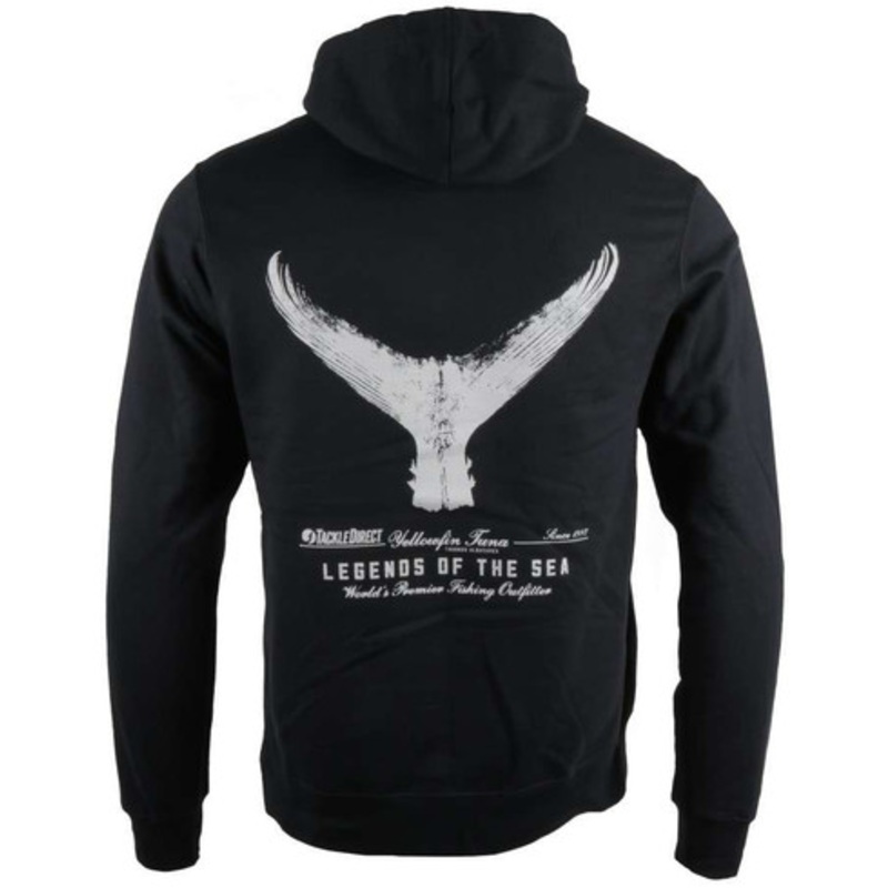 TackleDirect Yellowfin Tuna Hooded Sweatshirt – Black – X-Large