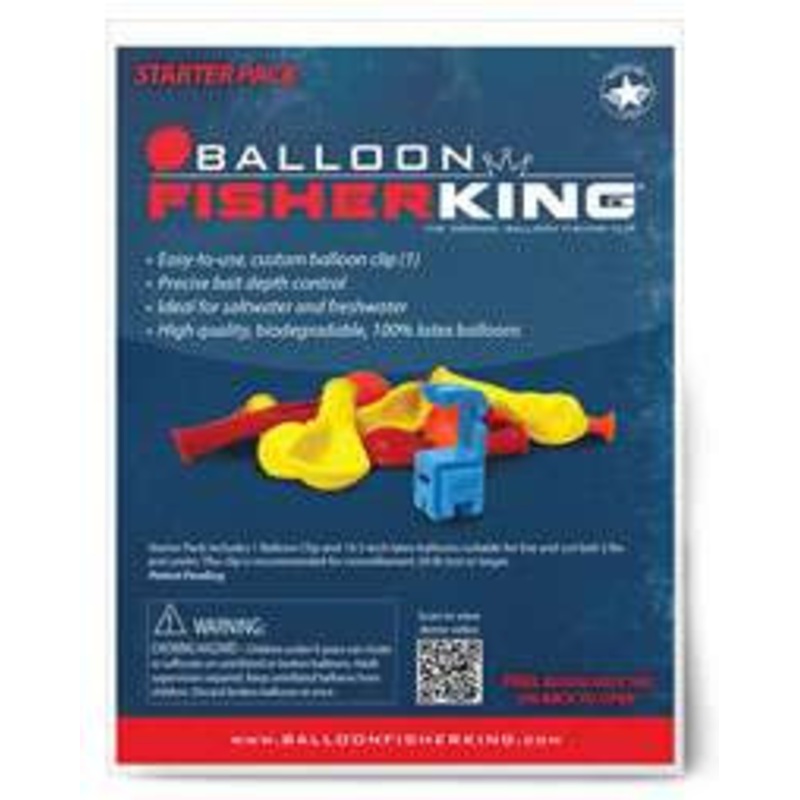 Balloon Fisher King Starter Pack – 1 Balloon Clip, 10 5in Balloons
