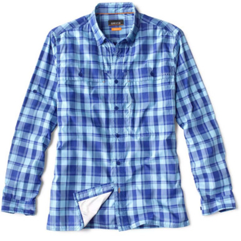 Orvis Rainy Bridge 2.0 Long Sleeve Shirt – True Blue – Large