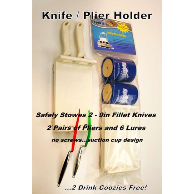 Sportfish SFP-KPH 2K Lure/Plier Holder with 2 Drink Koozies Accessories