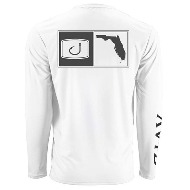 AVID Sportswear Stately Florida AVIDry Long Sleeve Shirt – White – Medium