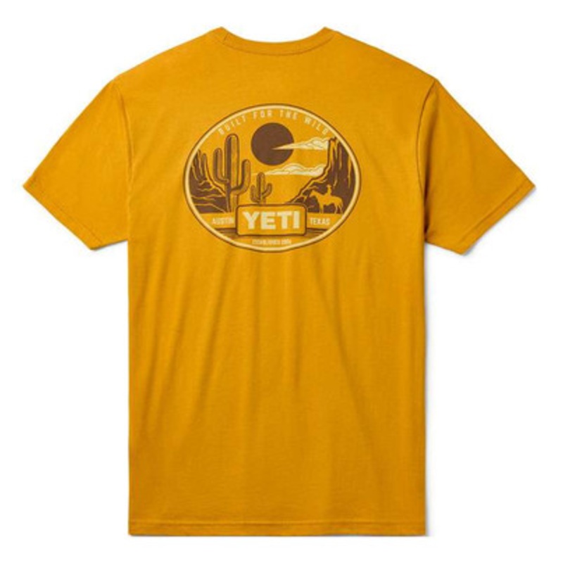 YETI Horse Canyon Short Sleeve T-Shirt – Antique Gold – 2X-Large