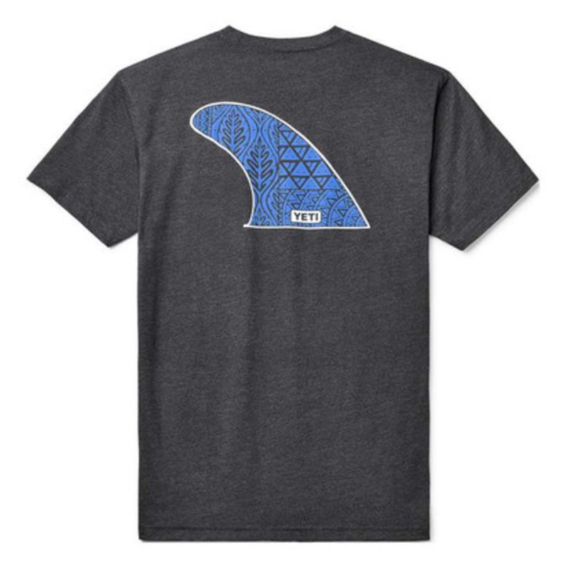 YETI Surf Fin Short Sleeve T-Shirt – Charcoal – X-Large