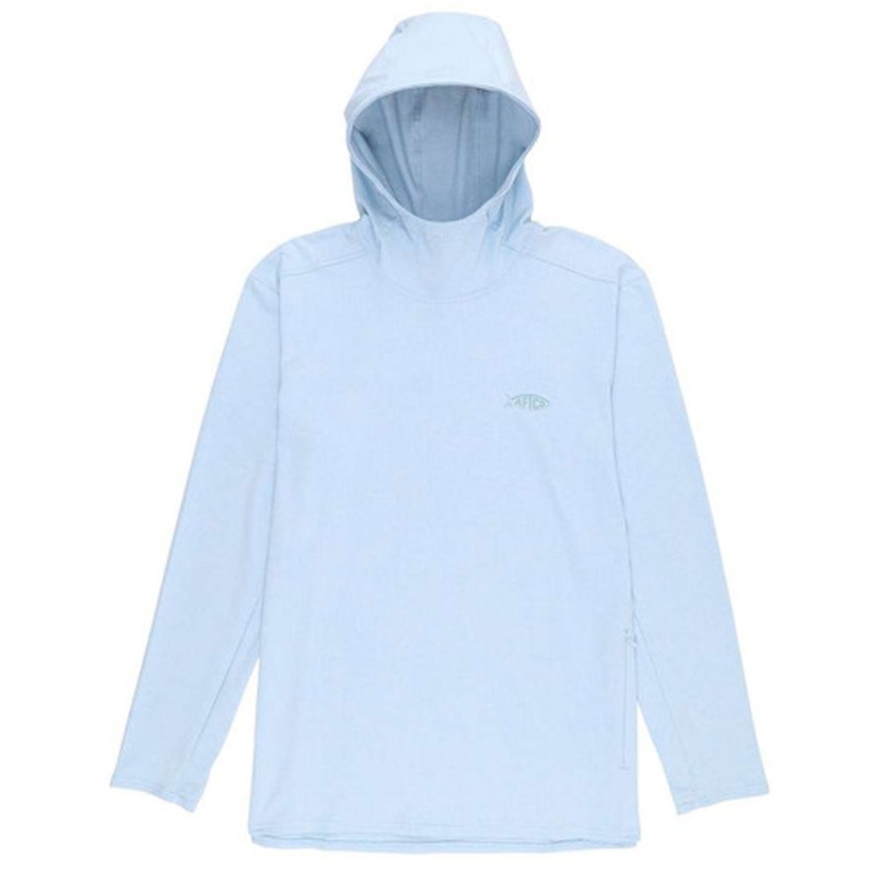 Aftco Rescue Lightweight Hoodie – Sky Blue Heather – Large