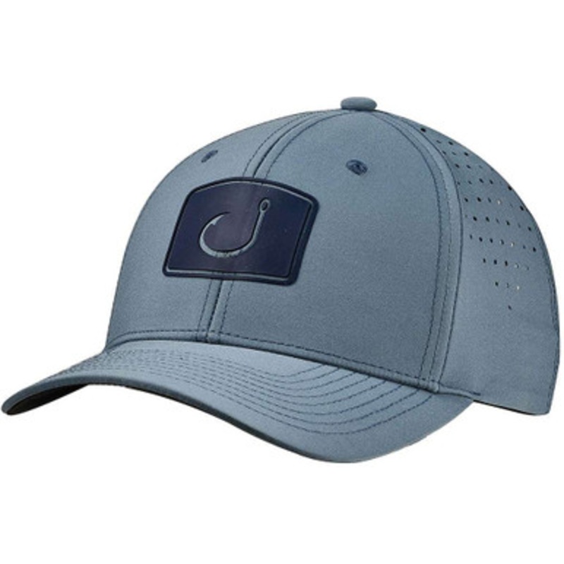 AVID Sportswear Pro Performance Snapback Hat w/ Laser Cut Venting – Light Slate