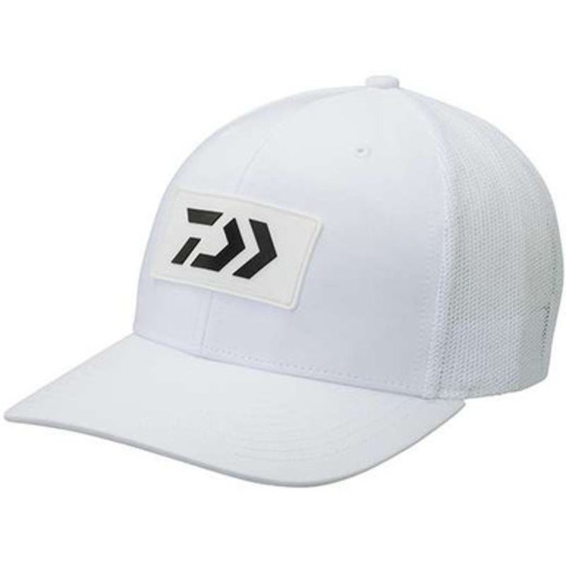 Daiwa D-Vec Rubber Logo Trucker Hat – White