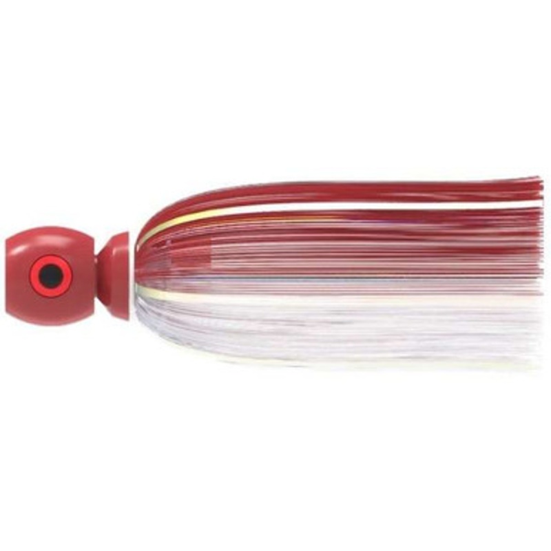 WolfPack Tackle Jet Junior Trolling Head – BRB w/ Crystal/Red Hair