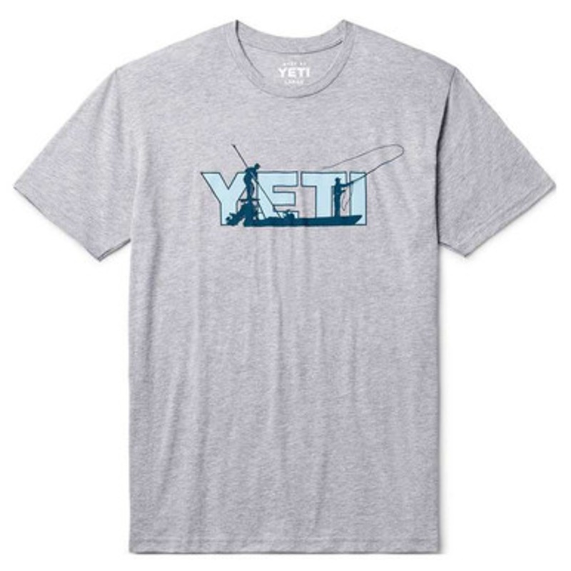YETI Skiff Short Sleeve T-Shirt – Heather Gray – 2X-Large