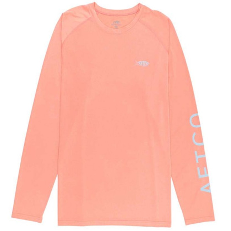 Aftco Samurai 2 Long Sleeve Sun Protection Shirt – Desert Coral Heather – X-Large