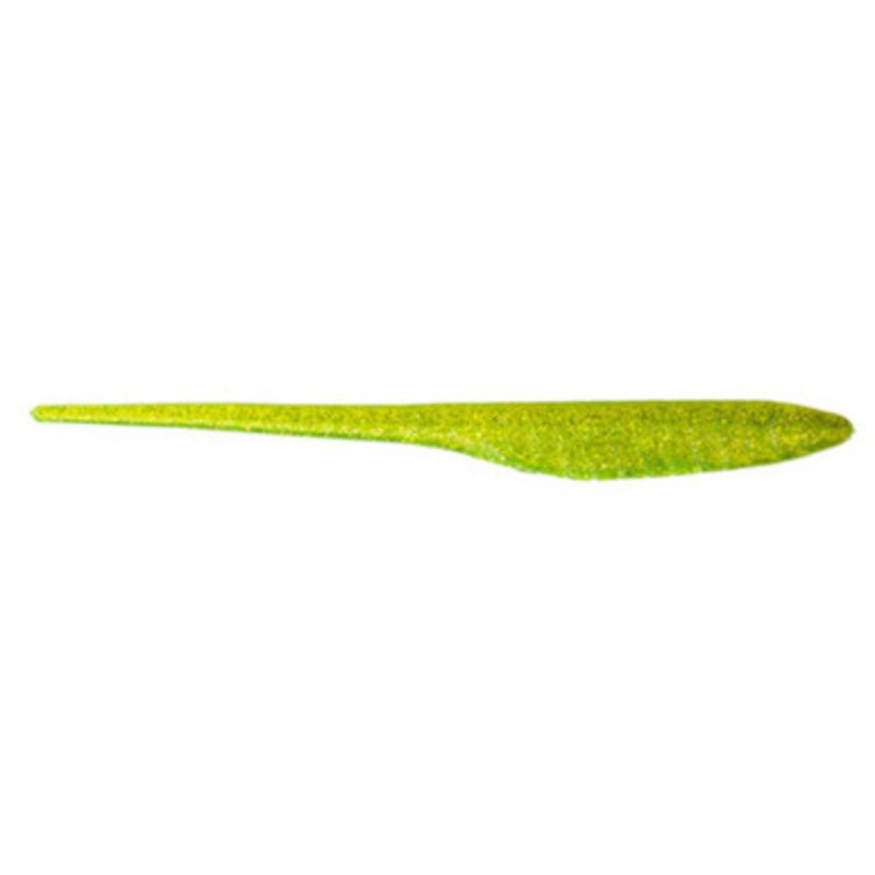 Bass Kandy Delights Soft Plastic Shads – Chartreuse Glitter