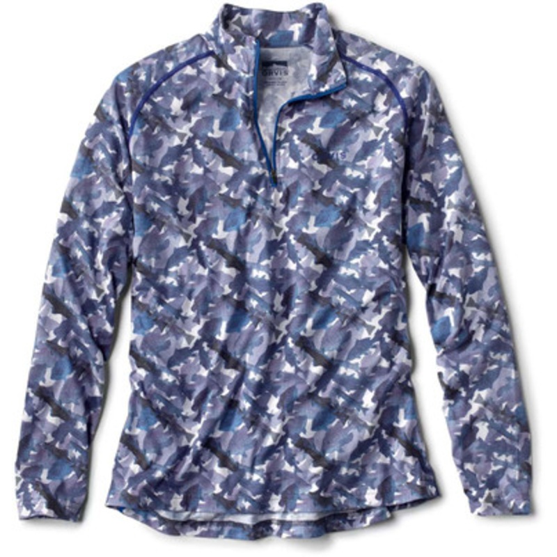 Orvis Dri-Release Quarter Zip Shirt – True Blue – Medium