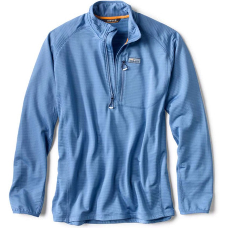 Orvis Horseshoe Hills 1/4 Zip Fleece – River Blue – X-Large