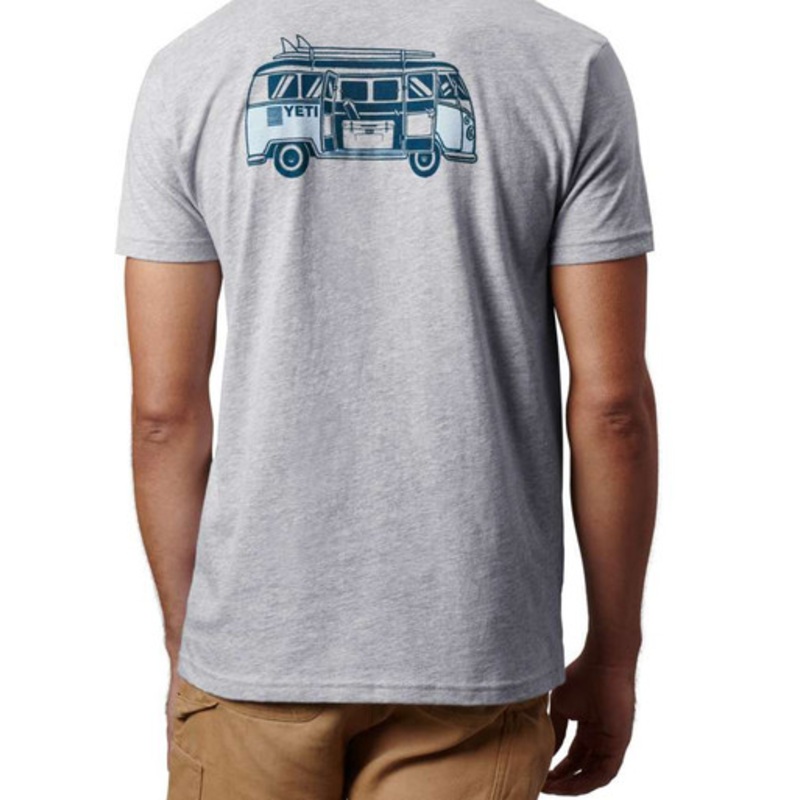 YETI Adventure Bus Short Sleeve T-Shirt – Heather Gray – X-Large