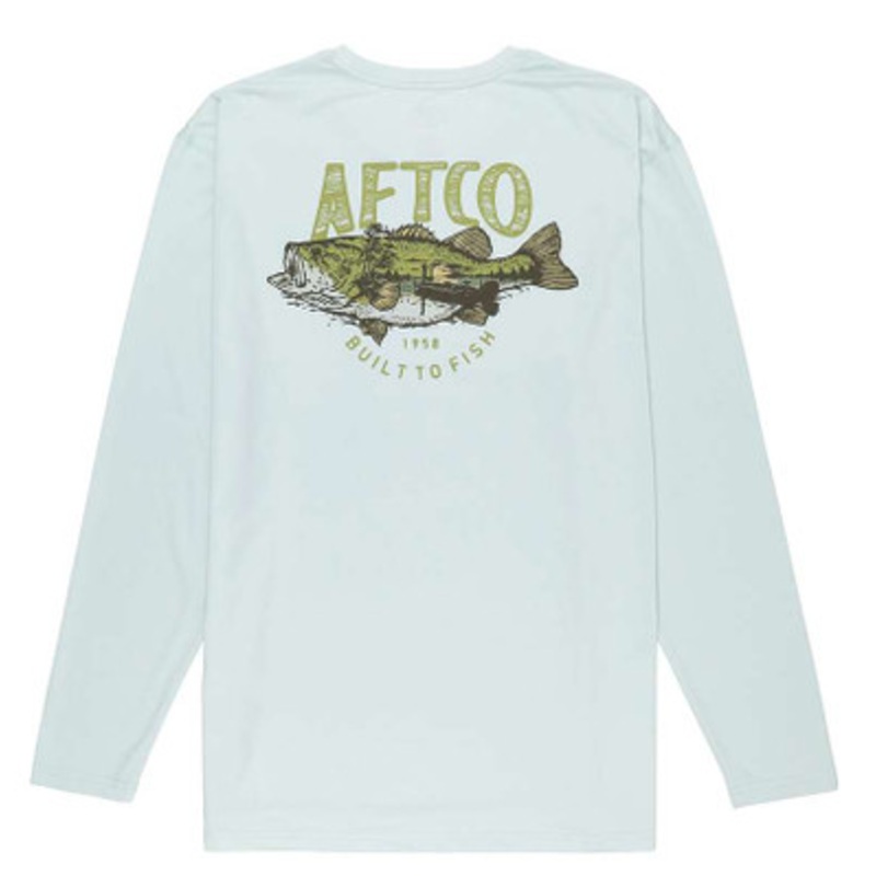 Aftco Wild Catch Performance Long Sleeve Shirt – Sprout – X-Large