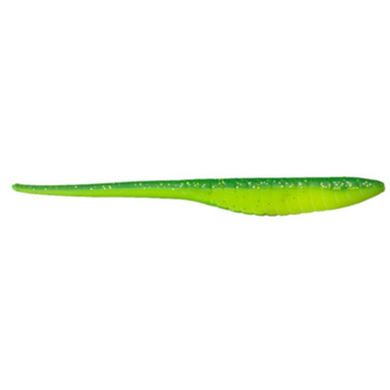 Bass Kandy Delights Soft Plastic Shads – Two Tone Green Glitter