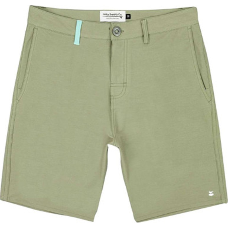 Jetty Polywog Hybrid Walkshorts – Sage – 34