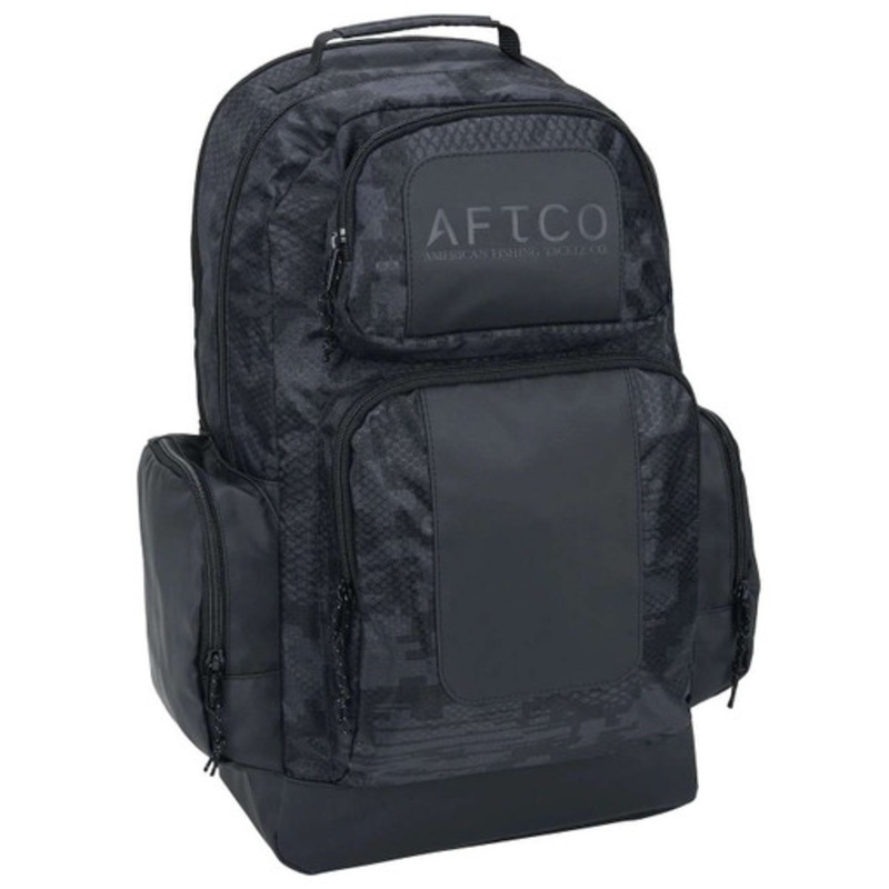 Aftco Fishing Backpack – Black Digi Camo