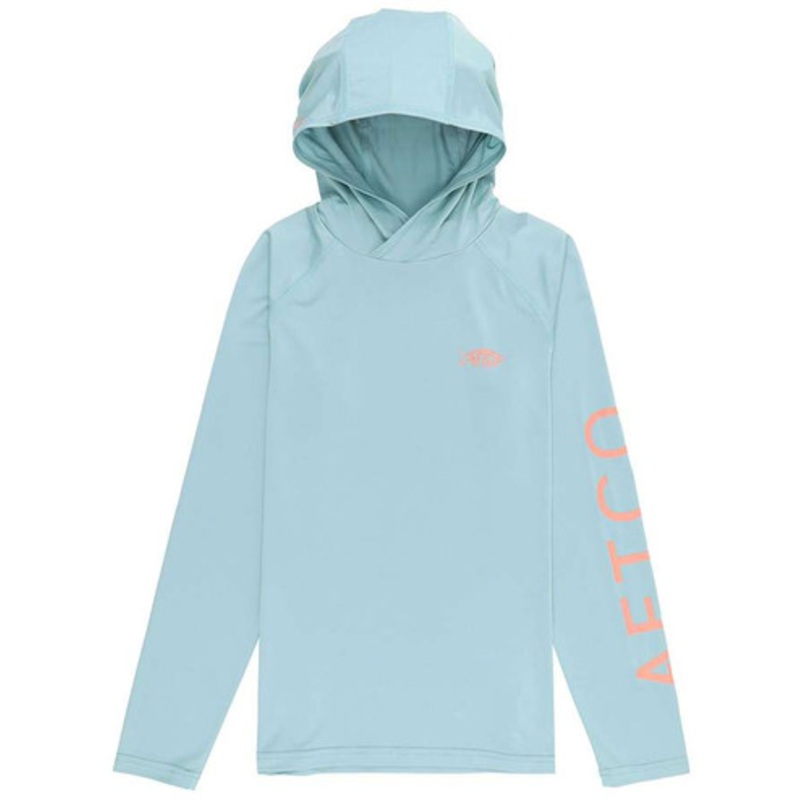 Aftco Samurai Youth Hooded Long Sleeve Shirt – Aquifer – Large