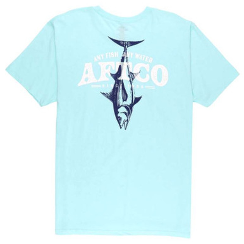 Aftco Weigh-In Tuna T-Shirt – Bahama Heather – Large