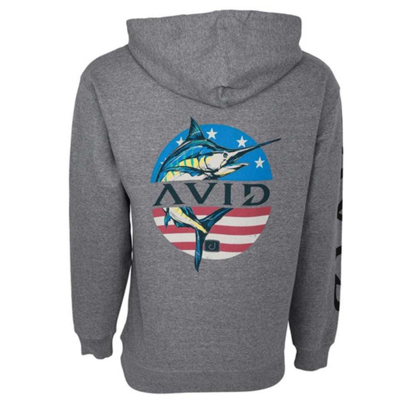 AVID Sportswear Legend Fleece Hoodie – Gunmetal Heather – 2X-Large