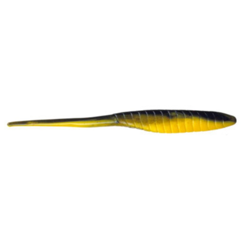 Bass Kandy Delights Soft Plastic Shads – Avocado Yellow Glitter