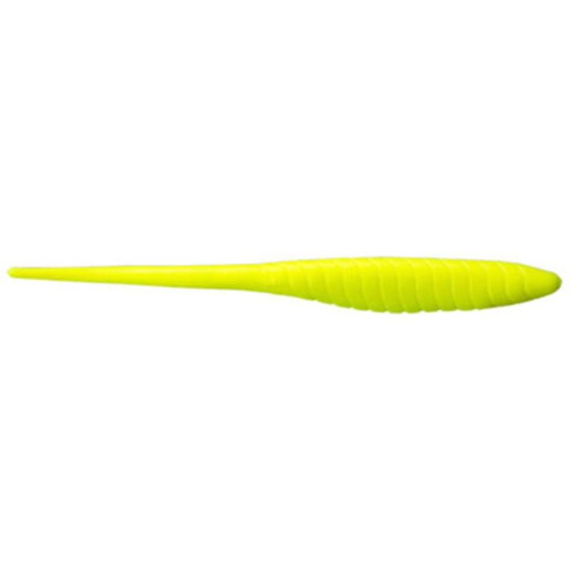 Bass Kandy Delights Soft Plastic Shads – Silk Chartreuse